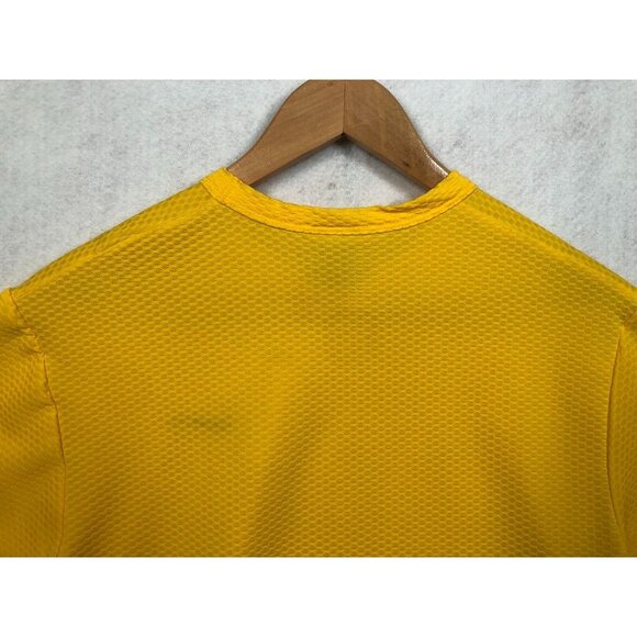 Nike Sphere Dry Shirt Yellow Short Sleeved Cycling Athletic Top Vtg Y2K Men's S - Picture 4 of 5